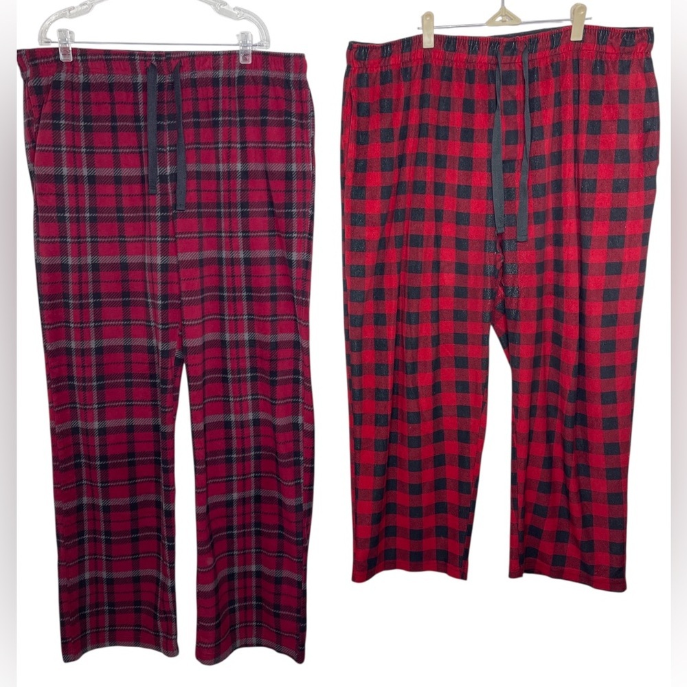 Plaid Pajama Pants Bundle Cozy Fleece Lounge Sleepwear
Holiday XXL XLG